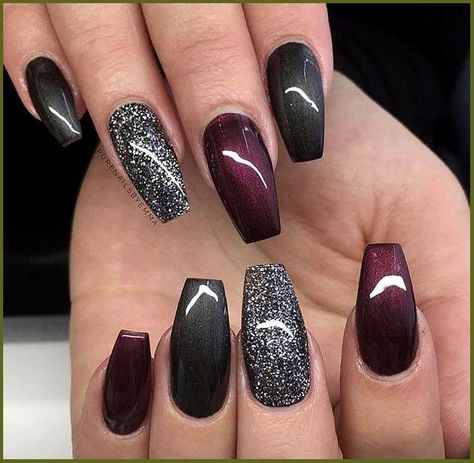 Nexgen Nails, Nail Black, French Pedicure, Nagel Tips, Black Nail Art, Burgundy Nails, Nail Designs Glitter, Black Nail, Nails And Makeup