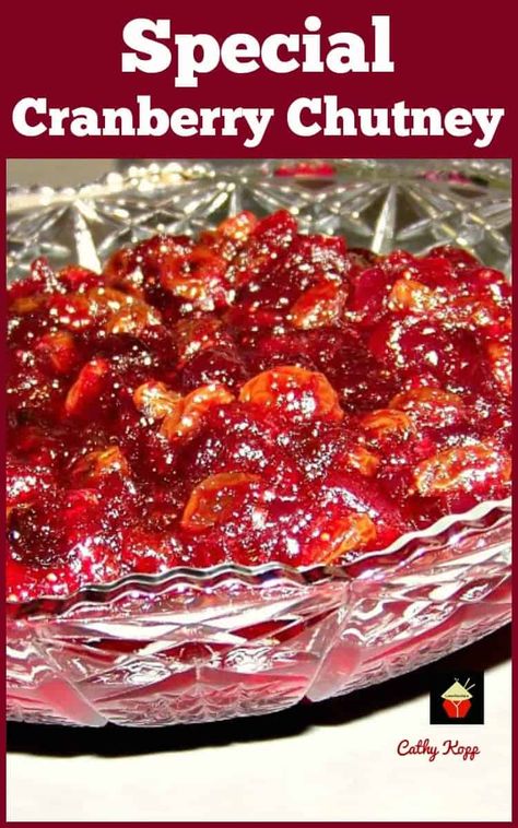 Cranberry Deserts, Cranberry Salads, Cranberry Chutney Recipe, Thanksgiving List, Ginger Chutney, Homemade Ham, Apple Chutney, Cranberry Relish, Cranberry Chutney