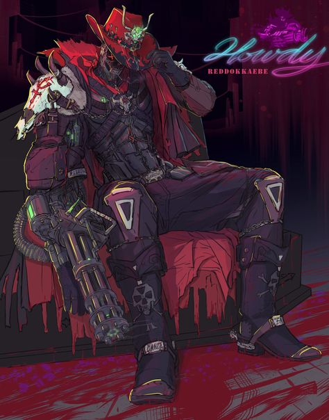 Cyberpunk Character Male, Neon Western, Cyberpunk Character Design, Cyberpunk Character Art, Cowboy Character Design, Cyberpunk Male, Dystopian Art, Cyberpunk Armor, Cyberpunk Design