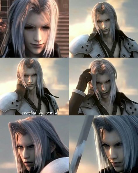 Sephiroth Crisis Core, Ff7 Crisis Core, Sephiroth Cloud, Ffvii Rebirth, Pirate Coloring Pages, Final Fantasy Sephiroth, Core Fashion, Crisis Core, Vincent Valentine