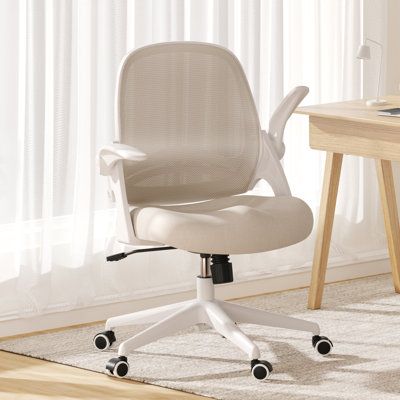 If you're looking to transform your daily sitting routine into a comfortable experience, or you're having problems with back pain due to hours of incorrect posture, there is a perfect solution for you with the ergonomic office chair according to the human spine shape, design for the back and let the human body closer fit. This results in fewer complaints to back pain while its high-quality mesh and adjustable settings allow for all-day comfort, whether how long you work on the computer. Upholste White Desk Chair, Stylish Office Chairs, Office Chair Accessories, Human Spine, Office Furniture Sets, Minimalist Desk, Office Chair Design, Inbox Zero, Leather Office Chair