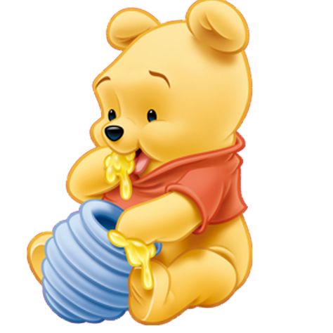 Honey, Winnie The Pooh, Pooh Bear, Blue