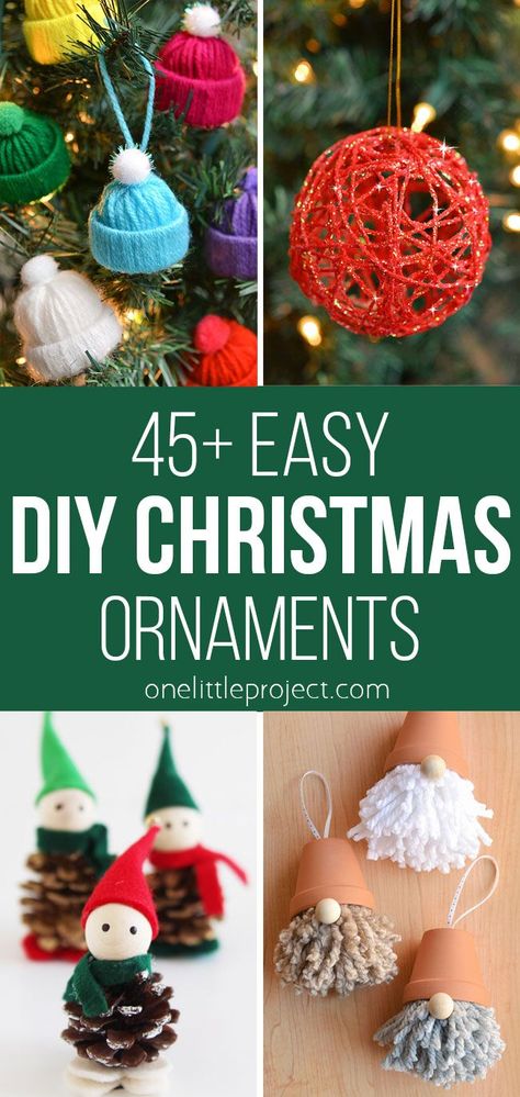 Upcycling, Natal, Yarn Ornaments, Homemade Christmas Tree, Christmas Yarn, Winter Projects, Kindergarten Gifts, Diy Christmas Ornaments Easy, Diy Christmas Tree Ornaments