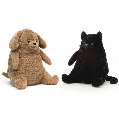 Matching Plushies For Couples, Matching Jelly Cats Duo, Cute Jelly Cats, Matching Jelly Cats, Matching Stuffed Animals, Jellycat Cat, Matching Plushies, Black Cat Stuffed Animal, Cute Bear Plush