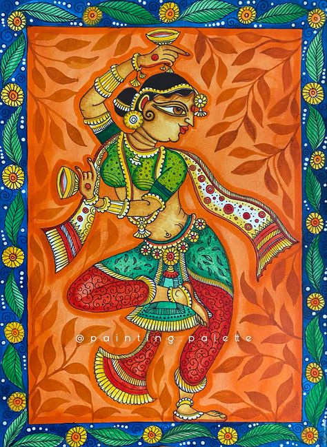 Rajasthani Phad Painting, Pattchitra Painting Borders, Patchitra Painting Odisha, Patta Chitra Paintings, Pattchitra Design, Patachitra Paintings Design, Chandramukhi Painting, Pattachitra Art Paintings, Pattachitra Paintings Easy