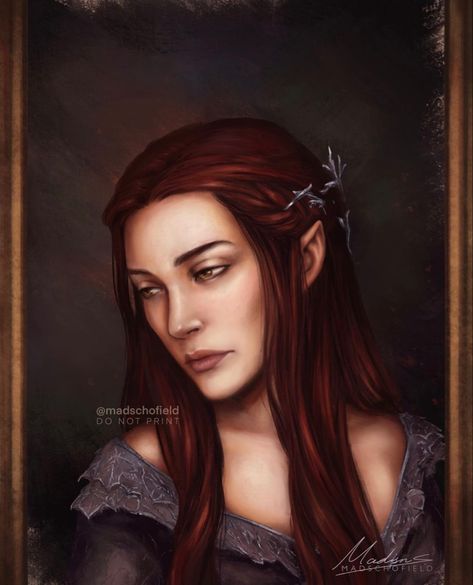 Lady of Autumn | ACOTAR portrait series | Fanart by @madschofield Beron Autumn Court, Helion And Lady Of The Autumn Court, Mads Schofield, Autumn Court, Charlie Bowater, Under The Mountain, Feyre Rhysand, Sara J Maas, Roses Book