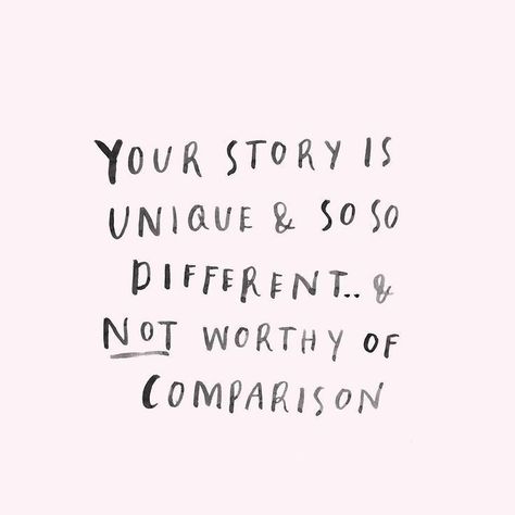 Your journey is different than anyone else's.  Your purpose is unique to you!  Sure there may be similarities, but overall, noone can be you, and you cant be anyone else.  You are right where you are supposed to be. Dont compare to others.  Focus on what you are doing and enjoy the ride. Embrace your journey! Embrace your new beginning! Be you! Note To Self, Pretty Words, The Words, Beautiful Words, Your Story, Mantra, Inspirational Words, Words Quotes, Cool Words