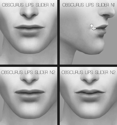 Sims 4 obscurus lips slider Sims 4 Cc Adams Apple, The Sims 4 Lip Slider, Lips Slider Sims 4, Sims4 Lip Slider, Sims Lip Slider, Sims 4 Men Lips, Sims 4 Cc Jaw Sliders, Sims 4 Obscurus Sliders, Sims 4 Men Lip Presets