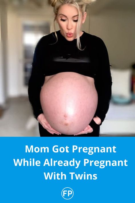 Mom got pregnant while already pregnant with twins. Short And Pregnant, Pregnant Twins Belly, Triplets Pregnancy Belly, Quintuplets Pregnancy, Pregnant With Twins Belly, 2 Months Pregnant Belly, Pregnant With Triplets Belly, Triplet Pregnancy, Pregnant Twins