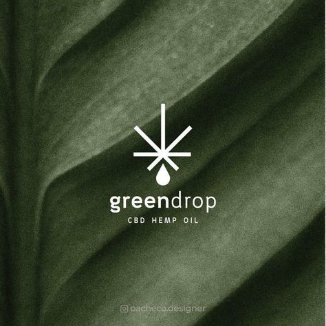 Logos.ai — @pacheco.designer Green Drop | CBD hemp oil... Oil Branding, Green Branding, Graphic Identity, Drop Logo, Clever Tattoos, Geometrical Design, Cosmetic Packaging Design, Logo Design Inspiration Branding, Books For Self Improvement