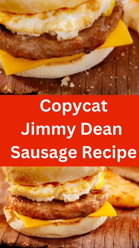 Delicious homemade sausage recipe replicates the flavor and texture of your favorite Jimmy Dean Sausage Sausage Rounds Recipe, Copycat Bob Evans Sausage Recipe, Jimmie Dean Sausage Recipes, Breakfast Sausage Seasoning Jimmy Dean, Homemade Breakfast Sausage Links, Homemade Breakfast Sausage Seasoning, Jimmy Dean Sausage Seasoning Recipe, Copycat Jimmy Dean Sausage Recipe, Homemade Sausage Patties