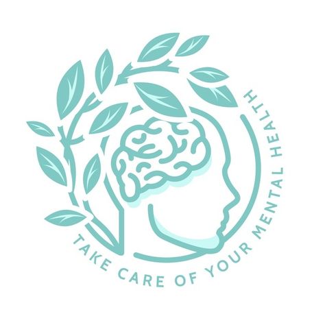 Mental health awareness concept Free Vec... | Free Vector #Freepik #freevector #design #health #illustration #healthy Mental Health Symbol, Logo Design Health, Health Symbol, Health Logo, Private Practice, Health Awareness, Mental Health Awareness, Psychologist, Psych