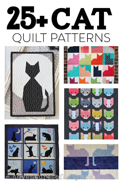 Couture, Patchwork, Themed Quilts, Cat Quilt Block, Cat Quilts, Cat Quilt Patterns, Colorful Hairstyles, Quick Quilt, Dog Quilts