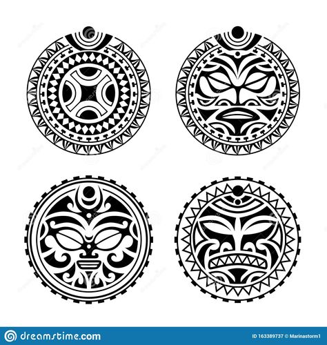 Maori Tattoo Arm, Circle Tattoo Design, Polynesian Tattoo Sleeve, Round Tattoo, Tiki Tattoo, Polynesian Tattoo Designs, Circle Tattoos, Circle Tattoo, Marquesan Tattoos