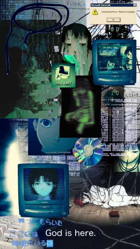 #serialexperimentslain #90s #anime #lain #internetcore #cybercore #letsalllovelain #webcore #glitchcore Darkest Academia, Animecore Webcore, Serial Experiments Lain, Old Technology, Retro Photography, Computer Engineering, Iphone Wallpaper Girly, 90s Anime, Silly Pictures