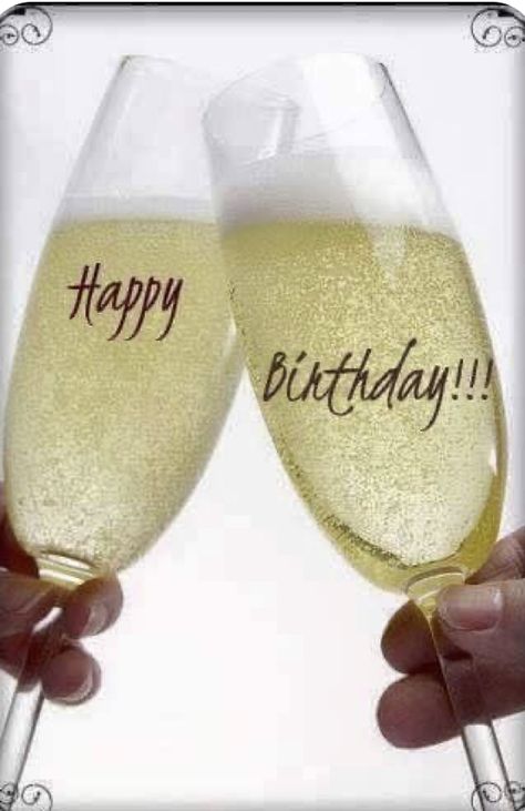 Happy Birthday Wine Glasses, Wine Glass Images, Happy Birthday Wine, Birthday Wine Glasses, Funny Happy Birthday Song, Good Morning Love Gif, Best Birthday Quotes, Birthday Greetings Friend, Birthday Wine Glass