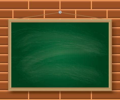 Green chalkboard hanging on brick wall i... | Premium Vector #Freepik #vector #green-board #class-board #classroom-board #chalkboard Green Board Background, Brick Wall Illustration, Chalkboard Illustration, Class Board, Wall Illustration, College Classroom, Christ Artwork, Board Classroom, Message Logo