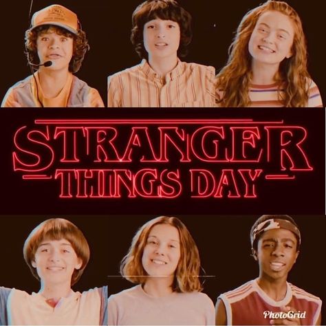 - ̗̀ @miillows // happy stranger things day! Happy Stranger Things Day, Stranger Things Day, Stranger Things Theories, Stranger Things Quote, It The Clown Movie, Stranger Things Season 3, Stranger Things Steve, Bobby Brown Stranger Things, Stranger Things Have Happened