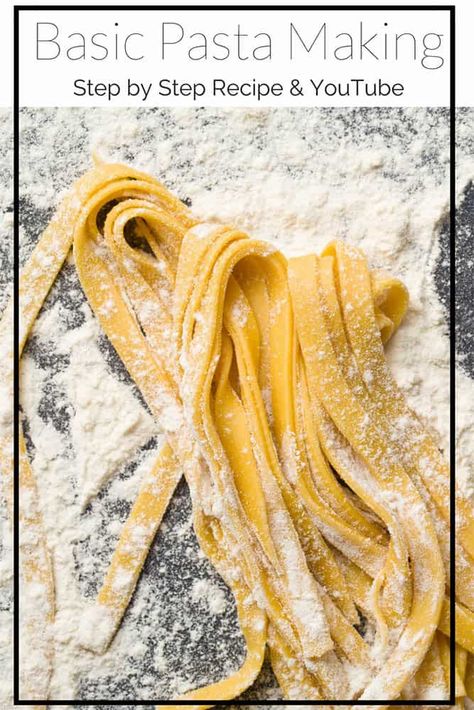 Basic Pasta Dough Recipe, Basic Pasta Recipe, Thermomix Dinner, Egg Pasta Recipe, Pasta Dough Recipe, Fresh Pasta Recipes, Homemade Spaghetti Sauce Recipe, Pasta Dough Recipes, Chicken Carbonara