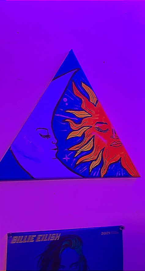 Triangle Painting Ideas, Triangle Canvas Painting Ideas, Triangle Canvas Painting, Canvas Paintings Ideas, Triangle Painting, Sunset Painting Easy, Lewandowski Bayern, Triangle Canvas, Paintings Ideas