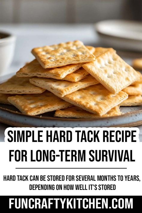 Hardtack Recipe, Hard Tack Recipe, Hard Tack, Survival List, Cookie Craft, Crock Pot Desserts, Mountain Men, Survival Food, Game Food