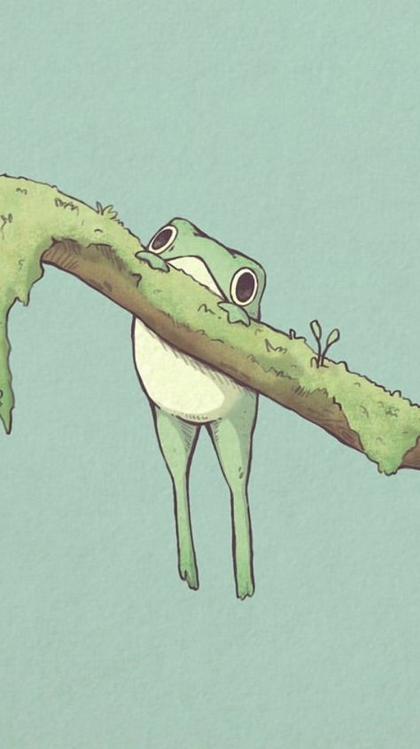 Cute Snake Wallpaper Cartoon, Cute Frog Couple Drawing, Cute Frog Art Wallpaper, Cute Frogs To Draw, Frog And Toad Illustration, Fall Frog Wallpaper, Cute Frog Design, Frog Drawing Wallpaper, Cartoon Frog Wallpaper