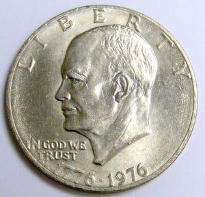 Amazon.com: 1776-1976 Eisenhower Bicentennial Commemorative Dollar : Collectibles & Fine Art Cannoli Pie, Butterfinger Recipes, Silver Dollar Value, Cheerleading Picture Poses, Bamboo Seeds, James Arness, Old Coins Value, Valuable Pennies, Penny Values