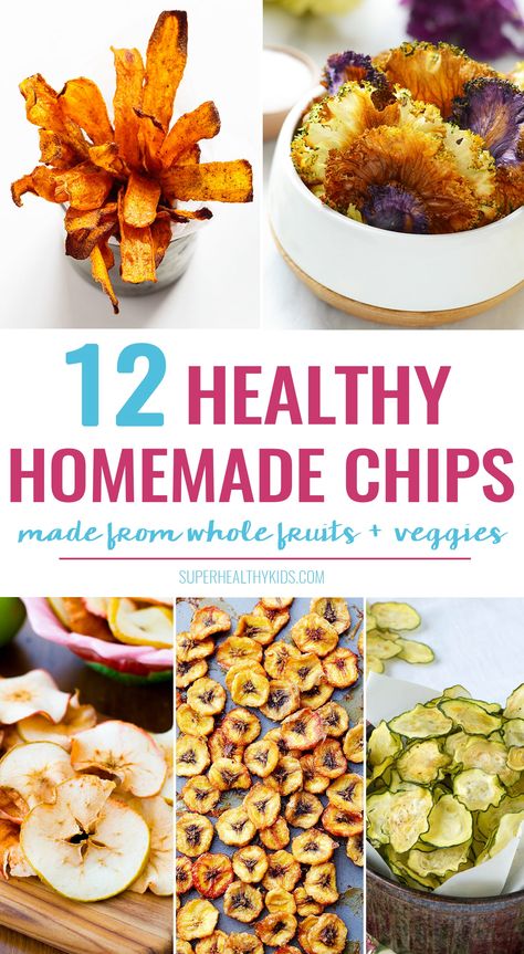 Homemade Chips Recipe, Chip Recipes, Healthy Chips, Vegetable Chips, Homemade Chips, Veggie Chips, Kids Cooking Recipes, Photo Food, Chips Recipe