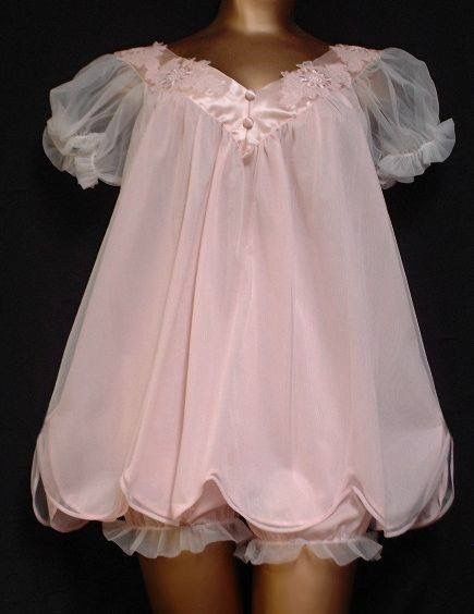 Babydoll pajamas with ruffle bloomers Baby Doll Pajamas, Victorian Nightgown, Elizabeth Jane, Pink Nightgown, Beautiful Lingerie, Pajama Sets, Baby Doll, Night Gown, Pink Dress