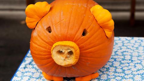 Funny Jack O Lanterns, Pumpkin Sausage, Craft Pumpkins, Pumkin Carving, No Carve Pumpkin Decorating, Creative Pumpkin Carving, Pumpkin Carving Designs, Plastic Pumpkins, Starbucks Pumpkin