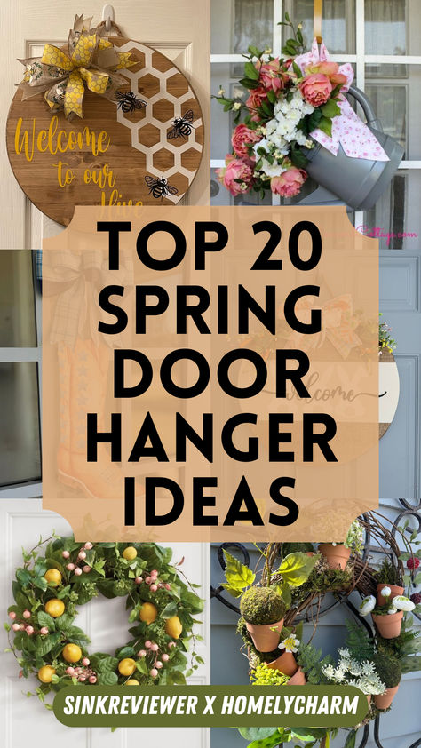 If you're looking for a way to bring fresh energy to your home this spring, these spring door hanger ideas are the perfect solution. From playful designs featuring pastel colors to vibrant, bold patterns, there’s an option to fit any personality. Whether you're a fan of classic floral wreaths or more whimsical, creative pieces, these ideas are guaranteed to make your entrance feel inviting and stylish. These unique spring door hanger ideas will immediately grab attention and add an undeniable charm to your front door, making it the talk of the neighborhood. Spring Door Hangers, Door Making, Spring Door Hanger, Door Hanger Ideas, Hanger Ideas, Floral Wreaths, Spring Door, Spring Home Decor, Bold Patterns