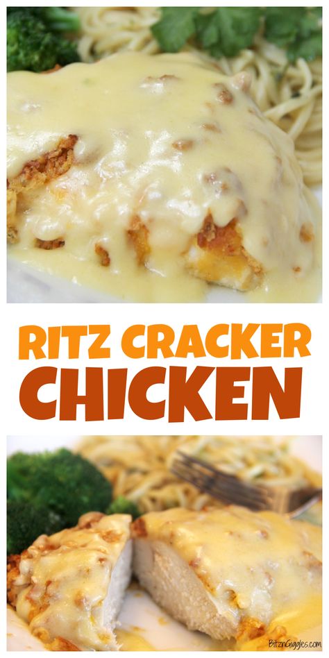 Baked Ritz Crackers, Ritz Chicken, Crispy Cheddar Chicken, Ritz Cracker Recipes, Ritz Cracker Chicken, Cracker Chicken, Dinner Favorites, Chicken Tenderloin Recipes, Ritz Cracker