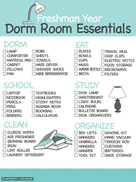 Are you a New Hen? Here's a dorm room essentials checklist to help you stay organized and figure out what you need for your freshman year!! Boy College Dorms, Room Essentials List, Dorm Room List, Dorm List, Vogue Decor, Dorm Room Essentials List, Dorm Room Necessities, College Dorm Checklist, Dorm Room Checklist