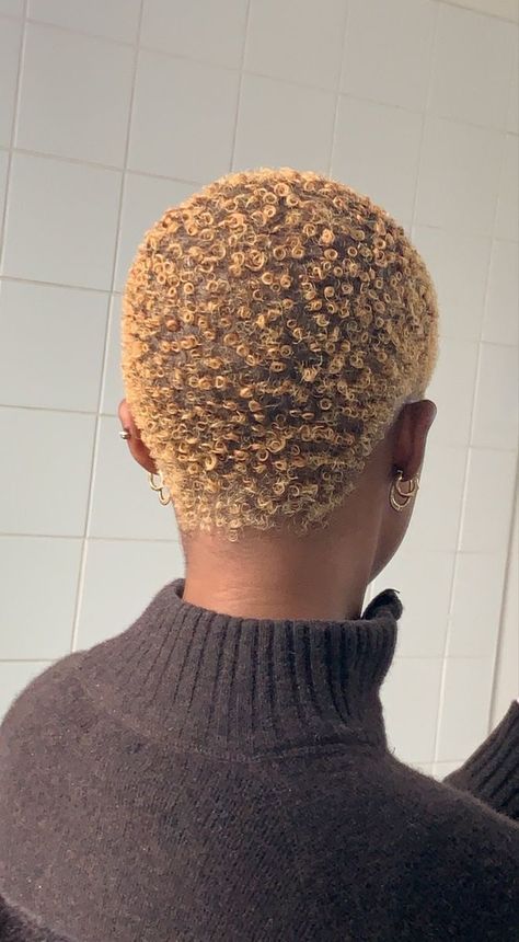 Short African Haircut, Bleached Shaved Head Black Women, Black Short Hair Styles African American, Colour Hair Ideas Short, Short Hair Colour Ideas, Short Dyed Hair Ideas, Short Dyed Hair Black Women, Low Cut Hairstyles, Hair Ideas For Women