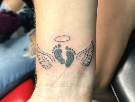 #angelbaby #tattoo #angelbabytattoo #remember Tattoos For Angel Babies, Angel Baby Tattoos, Angel Baby Tattoo, Baby Angel Tattoo, Baby Tattoo, Baby Nails, Baby Tattoos, Angel Baby, Xmas Nails