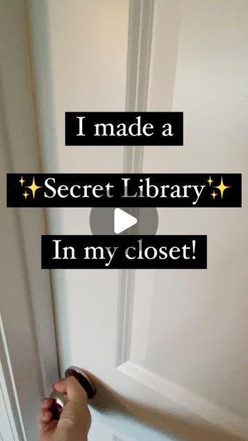 Closet Turned Into Library, Closet To Library Conversion, Closet Turned Library, Library In A Closet, Close Off A Room Ideas, Closet To Library, House Library Ideas Cozy, Secret Library Aesthetic, Library Loft Ideas