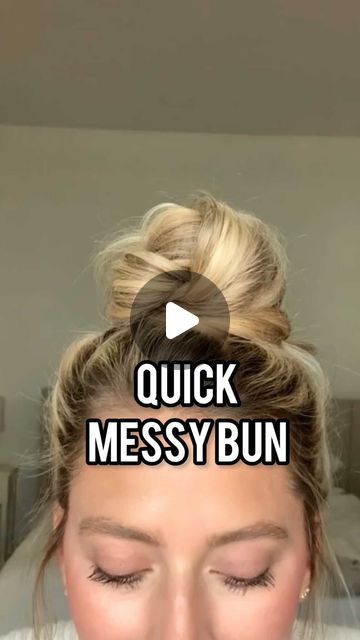 How Do You Make A Messy Bun, Top Buns For Long Hair, Messy Top Bun Tutorial, Quick Messy Bun Tutorial Long Hair, How To Do Messy Buns Step By Step, Messy Bun Tutorial High, Medium Length Hair Messy Bun, How To Do A Cute Bun, How To Make A Messy Bun With Long Hair