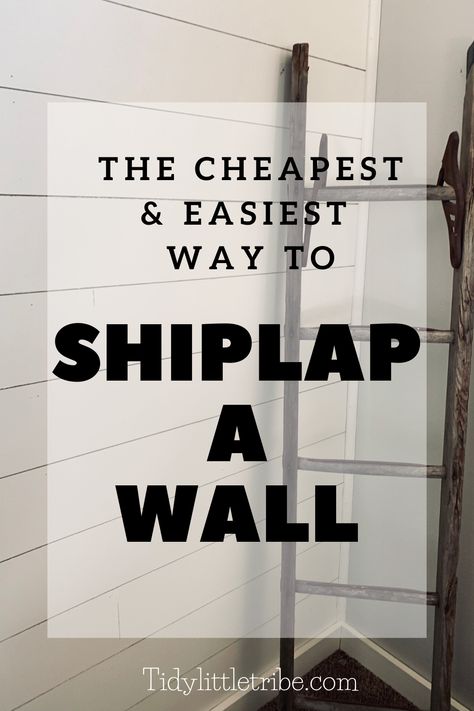 Basement Decoration, Shiplap Wall Diy, Shiplap Accent Wall, Shiplap Wall, Diy Shiplap, Faux Shiplap, Plank Walls, Up House, Updating House