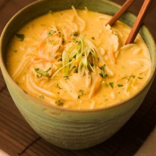 Thai Mat, Thai Coconut Curry Soup, Thai Mad, Curry Soup Recipes, Thai Coconut Curry, Coconut Curry Soup, Thai Coconut, Curry Soup, God Mat