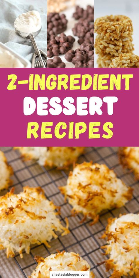 You can already make a filling snack with just 2 ingredients! Here are 15 easy-to-make 2-ingredient dessert recipes you can whip up in no time! #desserts #healthyrecipes #appetizers 2 Ingredient Bars, 2 Or 3 Ingredient Desserts, 30 Min Desserts, 5 Ingredient Recipes Dessert, Easy Light Dessert Recipes, Food Recipes For One, Easy Desserts With Few Ingredients Easy Desserts With Few Ingredients Quick, Super Easy Desserts Fast 3 Ingredients, 2 Ingredient Desserts Easy