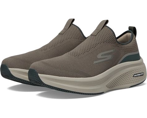 Men's SKECHERS Go Run Elevate 2.0 - Upraise | Zappos.com Merrell Hiking Boots, Skechers Mens Shoes, Mens Skechers, Skechers Sneakers, Navy Man, Sport Shoes Men, Sneakers Running, Brown Sneakers, Outdoor Men