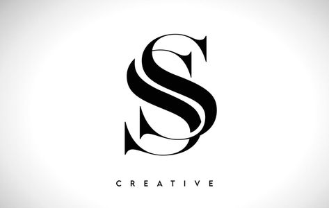 SS Artistic Letter Logo Design with Serif Font in Black and White Colors Vector Illustration S S Logo Design Letter, S And S Logo, Ss Logo Design Style, Ss Logo Design, Best Hobbies For Men, Shivratri Photo, Ss Logo, Initials Logo Design, S Logo Design