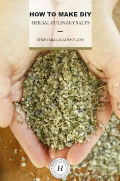 Herb Salts, Flavored Salts Recipes, Infused Salts, Flavoured Salt, Herb Salt Recipe, Flavored Salt, Herb Salt, Infused Salt, Salt Recipes