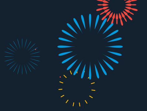 Fireworks by Zach Youngblood on Dribbble Fireworks Motion Graphics, Fire Motion Graphic, Explosion Animation, Cinematic Logo, Fireworks Animation, Celebration Video, Fireworks Gif, Fireworks Images, Fireworks Design