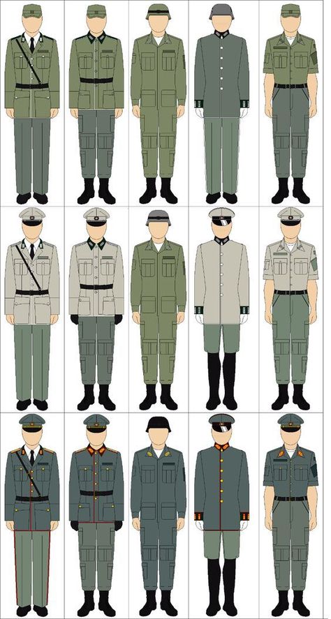 Historical Military Uniforms, German Uniforms Ww2, Old Military Uniforms, Military Uniform Design, Cadet Uniform, Ww1 Uniforms, Usmc Uniforms, Soldier Uniform, Military Clothes