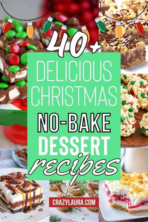 Fast Christmas Desserts, Cheap Christmas Desserts, No Bake Christmas Desserts, Christmas No Bake, December Desserts, Easy Xmas Dessert, Christmas Desert Recipes, Quick Christmas Dessert, No Bake Dessert Recipes