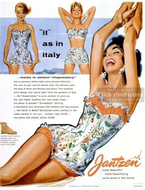 Moda Pin Up, Jantzen Swimwear, 50s Swimsuit, Vogue Vintage, Patron Vintage, Vintage Swim, Vintage Swimsuit, Vintage Swimwear, Vintage Swimsuits