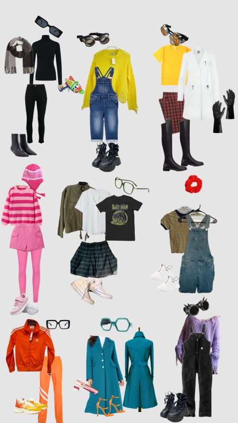 Despicable Me Diy Gru Costume Despicable Me, Despicable Me Inspired Outfit, Preppy Minion Costume, Edith Costume Despicable Me, Despicable Me Sisters Costume, Diy Despicable Me Costume, Gru Outfit Despicable Me, Despicable Me Outfits, Lucy Despicable Me Costume