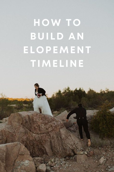 Sunrise Elopement Timeline, Elopement Day Schedule, Elopement Set Up Ideas, Unique Elopement Ideas, Elopement Itinerary, Elopement With Family, Planning Elopement, Elopement Timeline, Nature Elopement