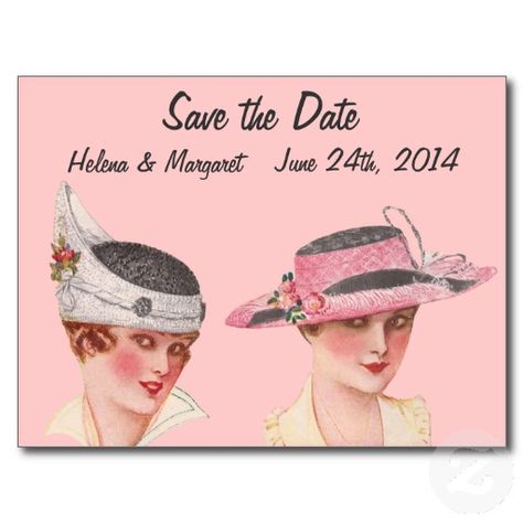 Vintage Lesbian Save the Date Post Cards Save The Date Cards, Invitation Design, Vintage Lesbian, Vintage Invitations, Lesbian Wedding, Post Cards, Save The Date, Invitation Template, From Scratch